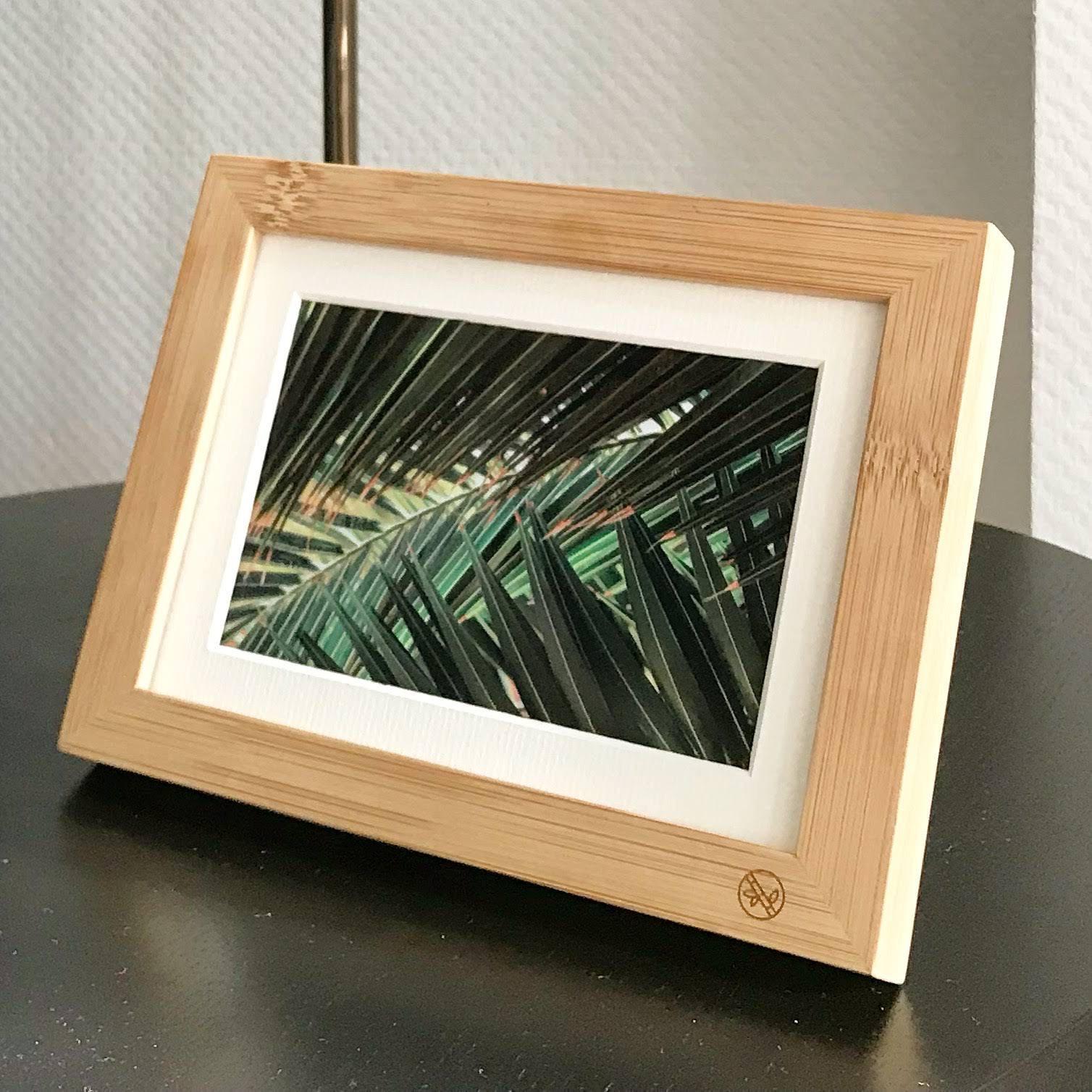 Nachhaltiger Bambusbilderrahmen mit einzigartiger Logo-Gravur – Ecofray